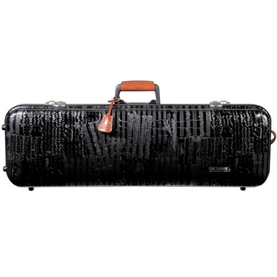 GLQ-V(J01)  Compact Violin Case Black Music Pattern